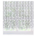 Záclona markizeta, Linda vitrážka metráž, biela 60 cm