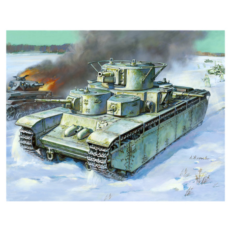 Model Kit tank 3667 - T-35 Heavy Soviet Tank (1:35) Zvezda