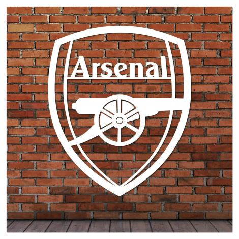 Logo futbalového klubu z dreva - Arsenal