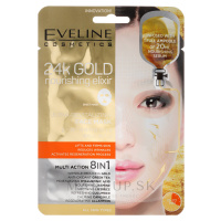 Eveline Cosmetics EVELINE látková maska Gold elixir 8in1 1ks