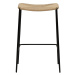 Béžová prírodná barová stolička DAN-FORM Denmark Stiletto, výška 68 cm