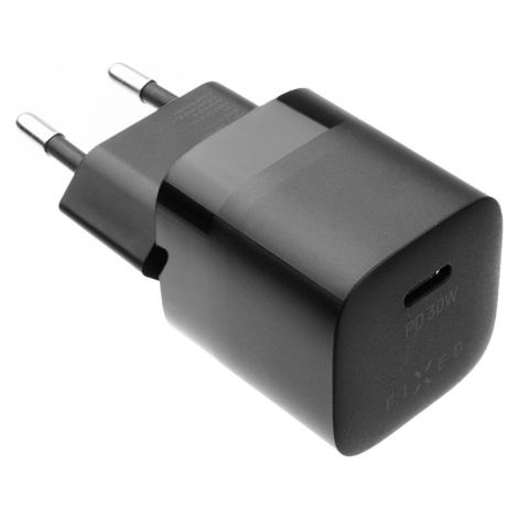 Fixed Mini USB-C 30W bez kabelu Black