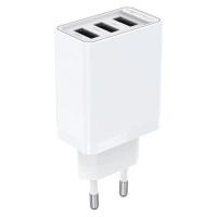 Nabíjačka Wall charger 3x USB Vention FEAW0-EU, 2.4A, 12W (white)