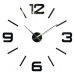 3D Nalepovacie hodiny DIY ADMIRABLE XL Sweep z540g, čierne 100-130cm