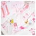 Detské bavlnené obliečky Renforce Zoo ružová, 90 x 140 cm, 45 x 65 cm