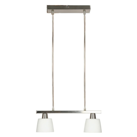Biele stropné svietidlo so skleneným tienidlom 40x11 cm Hybryda - Candellux Lighting