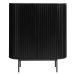 Čierna skrinka v dekore duba 125x110 cm Siena – Unique Furniture