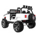 mamido Detské elektrické autíčko Jeep Monster 4x4 biele