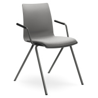 LD SEATING - Stolička EVO 011-BR s čalúneným sedadlom