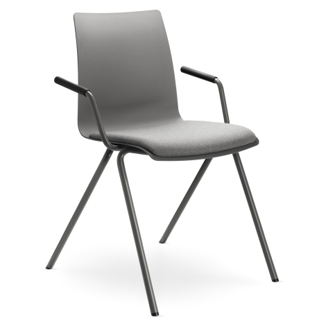 LD SEATING - Stolička EVO 011-BR s čalúneným sedadlom