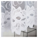 Biela žakarová záclona BASTIA 450x180 cm