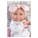 Llorens 73901 NEW BORN DIEVČATKO- realistická bábika bábätko s celovinylovým telom - 40 cm