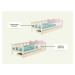 Benlemi Drevená jednolôžková posteľ FENCE 4v1 so zábranou a úložným šuplíkom Zvoľte farbu: Tmavo