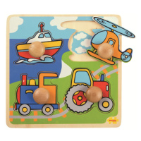 Bigjigs Toys Vkladacie puzzle doprava