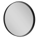 SAPHO - NOTION guľaté zrkadlo v ráme, ø 60cm, čierna mat NT600