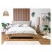 Béžová/prírodná dvojlôžková posteľ s roštom 160x200 cm Charlie – Bobochic Paris