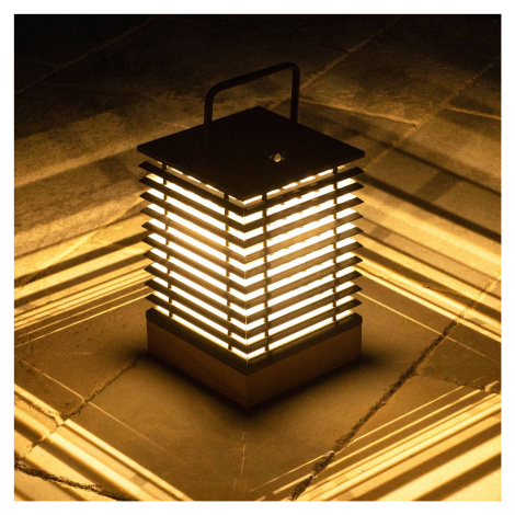 Solárna LED lucerna Tekura so snímačom výška 37 cm LES JARDINS