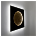 Nástenné svietidlo Plenilunio LED, hnedá/zlatá farba, šírka 100 cm