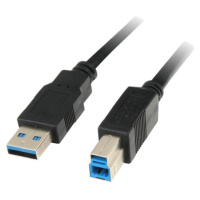 PremiumCord kábel USB 3.0 Super-speed 5Gbps A-B 9pin 5m