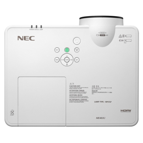 SHARP/NEC Projektor ME403U, 1920x1200, 4000 ANSI, 16.000:1, HDMI/RCA/LAN/USB, Repro