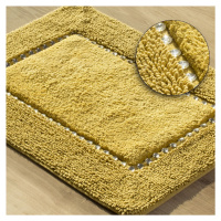 domtextilu.sk Žltý bavlnený ozdobený koberec do kúpelne 44484-240799