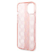 Karl Lagerfeld Monogram Vertical Stripe Zadný Kryt pre iPhone 14 Max Pink