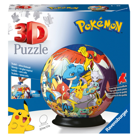 Ravensburger Puzzle guľa 3D, Ø 19 cm (Pokémon)