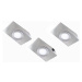 3ks podhľadové LED svetlo Keili 2-stupňový vypínač