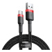 Nabíjací a dátový kábel USB, USB Type-C, 50 cm, 3000 mA, s ochranou proti rozbitiu, rýchle nabíj