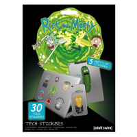 Pyramid International Technické samolepky Rick and Morty 30 ks