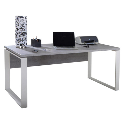 Sivé písacie a pracovné stoly