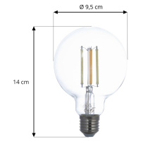 LUUMR Smart LED E27 G95 7W číra ZigBee Tuya Hue