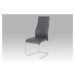 AUTRONIC HC-955 GREY jedálenská stolička, šedá koženka / chróm