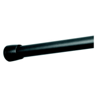 Čierna konzola na sprchový záves s nastaviteľnou dĺžkou InterDesign