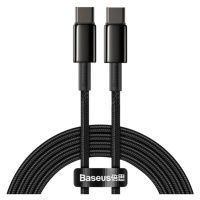 Baseus Tungsten Gold kábel USB-C/USB-C 100W 2m čierny