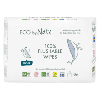 ECO BY NATY Vlhčené obrúsky Naty bez vône splachovateľné 3 x 56 ks