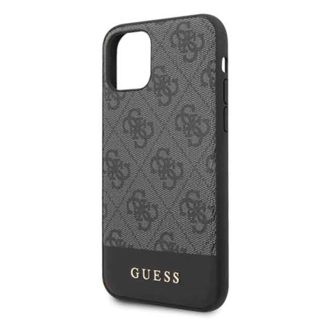 GUHCN61G4GLGR Guess 4G Stripe Zadní Kryt pro iPhone 11 Grey (EU Blister)