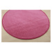 Kusový koberec Eton růžový 11 kruh - 120x120 (průměr) kruh cm Vopi koberce
