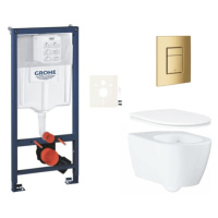 Závesný wc set do ľahkých stien / predstenová montáž Grohe Essence SIKOGRSESSCGL0