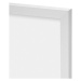 Biely plastový rámček na stenu 50x20 cm