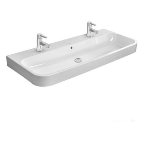 Umývadlo Duravit Happy D.2 120x50,5 cm s dvoma otvormi pre batériu 2318120024