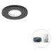 Inteligentné kúpeľňové zápustné bodové svietidlo čierne vrátane WiFi GU10 - Prístrešok