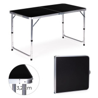 Skladací cateringový stôl 119,5x60 cm čierny