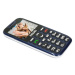 EVOLVEO EasyPhone XD, mobilný telefón pre seniorov s nabíjacím stojanom (modrá farba)