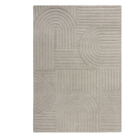 Sivý vlnený koberec Flair Rugs Zen Garden, 120 x 170 cm