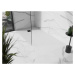 MEXEN/S - Stone+ obdĺžniková sprchová vanička 160 x 90, biela, mriežka čierna 44109016-B