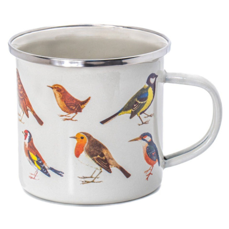 Biely/hnedý hrnček 310 ml Vintage Birds – Sass & Belle