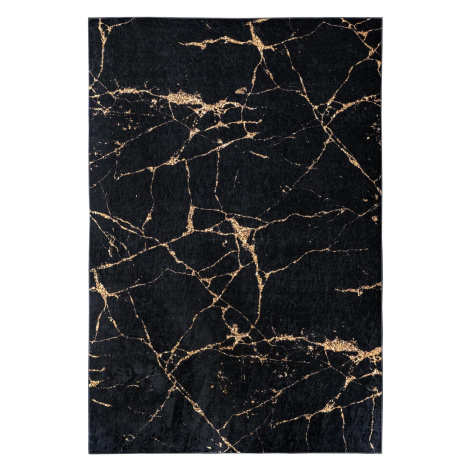 Kusový koberec PORTE 2007 Black/Gold 120x180 cm