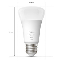 Philips Hue White 9,5W E27 3ks štartovacia súprava