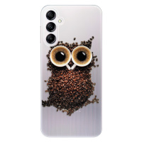 Odolné silikónové puzdro iSaprio - Owl And Coffee - Samsung Galaxy A14 / A14 5G